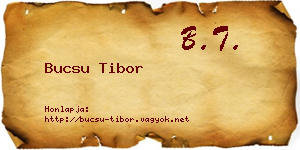 Bucsu Tibor névjegykártya